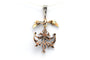 Pendentif Pendentif Napoléon III en or jaune 18 carats et argent, diamants taille rose 58 Facettes B614