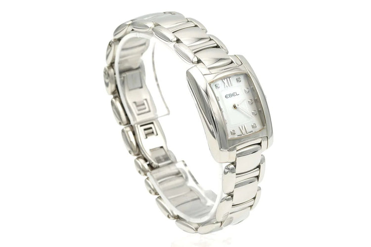 Montre Ebel Brasilia 9976M22 - Montre en acier nacre et diamants 58 Facettes M0065