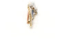 Broche Broche Art Déco en or blanc et jaune 18 carats, saphirs et diamants 58 Facettes 22395
