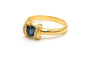 Bague 59 Bague années 70 en or jaune, saphir et diamants 58 Facettes 19774