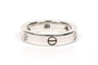 Bague 49 Bague contemporaine en or blanc 18 carats sertie de diamants taille brillant 58 Facettes B415