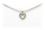 Pendentif Pendentif contemporain en or blanc 18 carats serti de diamants 58 Facettes 23045
