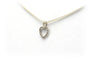 Pendentif Pendentif contemporain en or blanc 18 carats serti de diamants 58 Facettes 23045