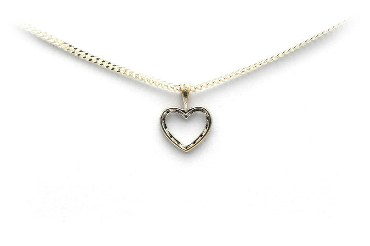 Pendentif Pendentif contemporain en or blanc 18 carats serti de diamants 58 Facettes 23045