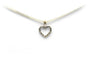 Pendentif Pendentif contemporain en or blanc 18 carats serti de diamants 58 Facettes 23045