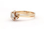 Bague 54 Bague contemporaine en or jaune 18 carats sertie de diamants (0,48 ct) 58 Facettes 23065