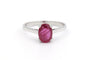 Bague 52 Bague contemporaine en or blanc et rubis 58 Facettes 19408