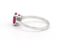 Bague 52 Bague contemporaine en or blanc et rubis 58 Facettes 19408