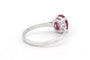 Bague 52 Bague contemporaine en or blanc et rubis 58 Facettes 19408