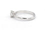Bague 52 Solitaire contemporain - Bague en or blanc 18 carats avec diamant 0,50 ct 58 Facettes 23064