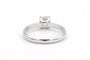 Bague 52 Solitaire contemporain - Bague en or blanc 18 carats avec diamant 0,50 ct 58 Facettes 23064