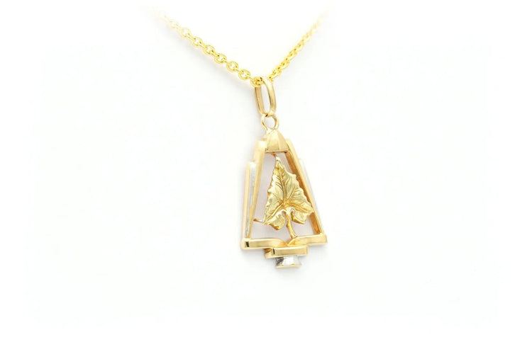 Pendentif Art Déco - Pendentif en or jaune 18 carats 58 Facettes B555