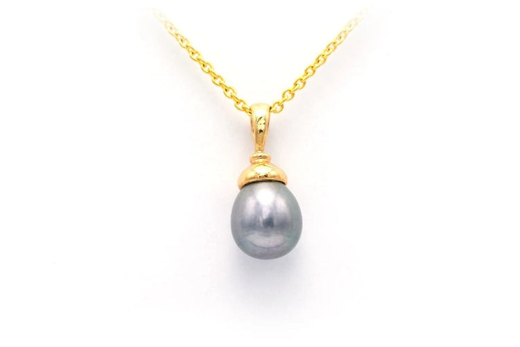 Pendentif Pendentif contemporain en or jaune 18 carats serti d’une perle 58 Facettes B632
