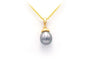 Pendentif Pendentif contemporain en or jaune 18 carats serti d’une perle 58 Facettes B632