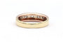 Bague 47 Alliance demi-américaine en or tricolore 18 carats et diamants (0,20 ct) 58 Facettes 19455
