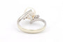Bague 52 Bague années 70 en or blanc 18 carats avec perle et diamants 58 Facettes 19113