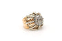 Bague 52 Bague Art déco sertie de diamants taille rose en or jaune et blanc 18 carats 58 Facettes 17664