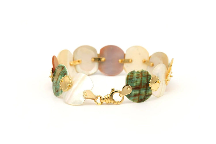 Bracelet Bracelet années 70 en or jaune et nacre 58 Facettes 22444