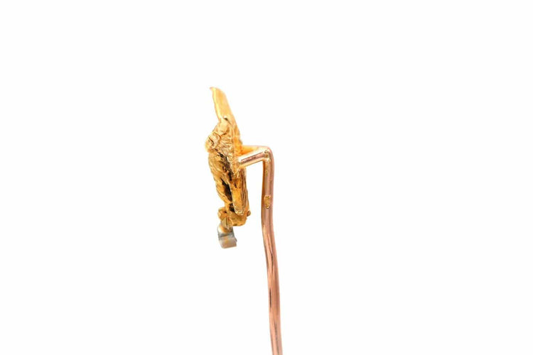 Broche Napoléon III - Broche en or jaune 18 carats sertie d’un diamant brillant 58 Facettes B645