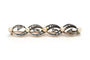Broche Broche Art Nouveau en or jaune 18 carats et argent, perles et diamants taille rose 58 Facettes 22482