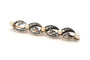 Broche Broche Art Nouveau en or jaune 18 carats et argent, perles et diamants taille rose 58 Facettes 22482