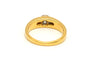 Bague 58 Bague contemporaine en or jaune et blanc 18 carats sertie de diamants 58 Facettes B647