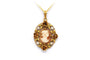 Pendentif Art Nouveau - Pendentif en or jaune 18 carats, perles et camée 58 Facettes 22291
