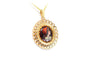Pendentif Pendentif années 1950 en or jaune 18 carats et émail de Limoges 58 Facettes 22561