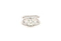 Bague 48 Bague contemporaine sertie d’un diamant en or blanc 18 carats 58 Facettes 22487