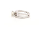 Bague 48 Bague contemporaine sertie d’un diamant en or blanc 18 carats 58 Facettes 22487