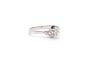 Bague 53 Bague années 50 en or blanc 18 carats et diamant 0,09 ct 58 Facettes 22910