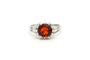 Bague 53 Bague années 70 en or blanc 18 carats, citrine et diamants 58 Facettes B623