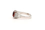 Bague 53 Bague années 70 en or blanc 18 carats, citrine et diamants 58 Facettes B623