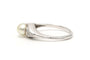 Bague 55 Bague Art déco en or blanc 18 carats, perle et diamants 58 Facettes B298