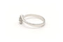 Bague 53 Bague contemporaine en or blanc 18 carats sertie de diamants 58 Facettes B661