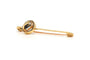 Broche Napoléon III - Broche en or jaune 18 carats sertie d’un cristal anglais 58 Facettes 22578
