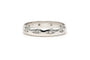 Bague 55 Bague contemporaine en or blanc 18 carats et diamants 58 Facettes B691