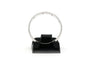 Bague 55 Bague contemporaine en or blanc 18 carats et diamants 58 Facettes B691