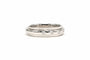 Bague 58 Bague contemporaine en or blanc 18 carats et diamants taille brillant 0,36 ct 58 Facettes 22452
