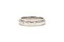 Bague 58 Bague contemporaine en or blanc 18 carats et diamants taille brillant 0,36 ct 58 Facettes 22452