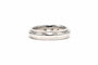 Bague 58 Bague contemporaine en or blanc 18 carats et diamants taille brillant 0,36 ct 58 Facettes 22452