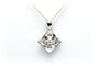 Pendentif Pendentif contemporain en or blanc 18 carats serti de diamants 58 Facettes 22526