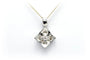 Pendentif Pendentif contemporain en or blanc 18 carats serti de diamants 58 Facettes 22526