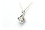 Pendentif Pendentif contemporain en or blanc 18 carats serti de diamants 58 Facettes 22526
