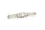 Broche Broche contemporaine en or blanc 18 carats avec perle et diamants taille brillant 58 Facettes B466