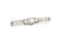 Broche Broche contemporaine en or blanc 18 carats avec perle et diamants taille brillant 58 Facettes B466