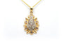 Pendentif Pendentif Art déco en or jaune et or blanc 18 carats, diamants taille rose 58 Facettes 22686