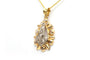 Pendentif Pendentif Art déco en or jaune et or blanc 18 carats, diamants taille rose 58 Facettes 22686