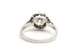 Bague 47 Bague Art déco sertie d’un diamant taille ancienne en or blanc 18 carats 58 Facettes 22577