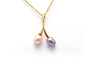 Pendentif Pendentif contemporain en or jaune 18 carats serti de perles 58 Facettes 22754